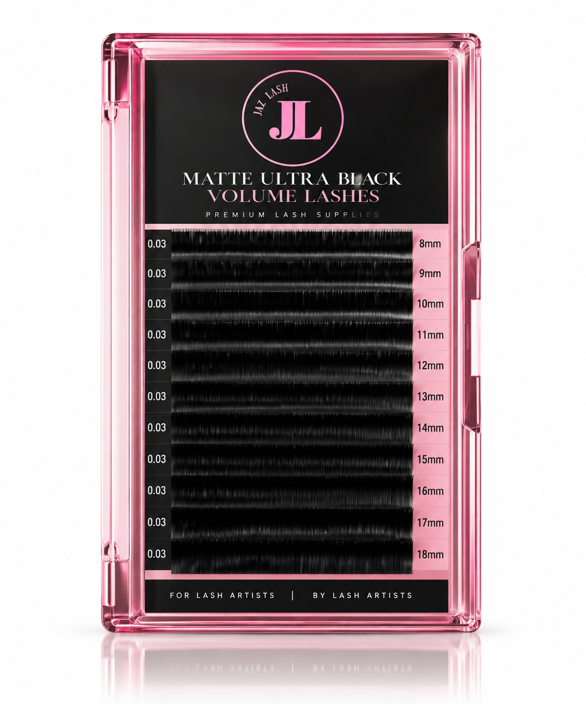 Matte Ultra Black 0.03 Volume Lashes