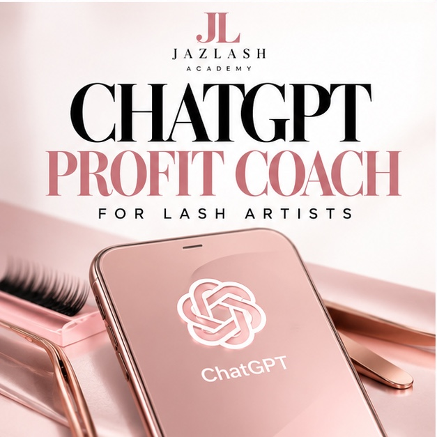 JazLash Academy ChatGPT Profit Coach for Lash Artists blush pink product thumbnail